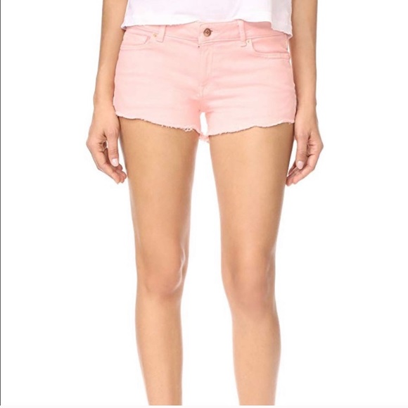 DL1961 peach frayed hem denim shorts Size 25 - Picture 4 of 5